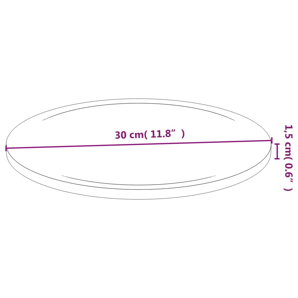 vidaXL Tocătoare, 6 buc., Ø30x1,5 cm, bambus vidaXL Tocătoare, 6 buc., Ø30x1,5 cm, bambus
