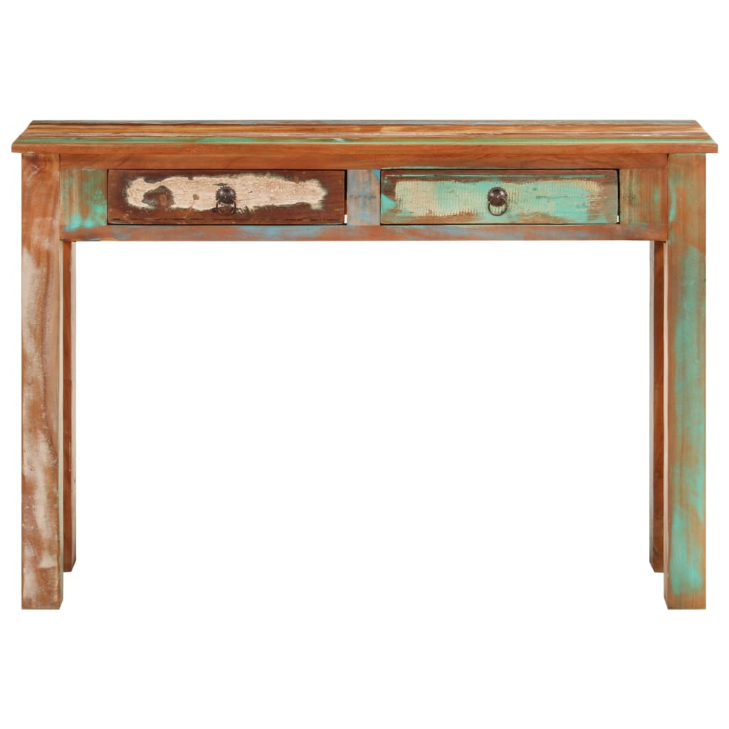 vidaXL Masă consolă, 110x30x75 cm, lemn masiv recuperat vidaXL Masă consolă, 110x30x75 cm, lemn masiv recuperat