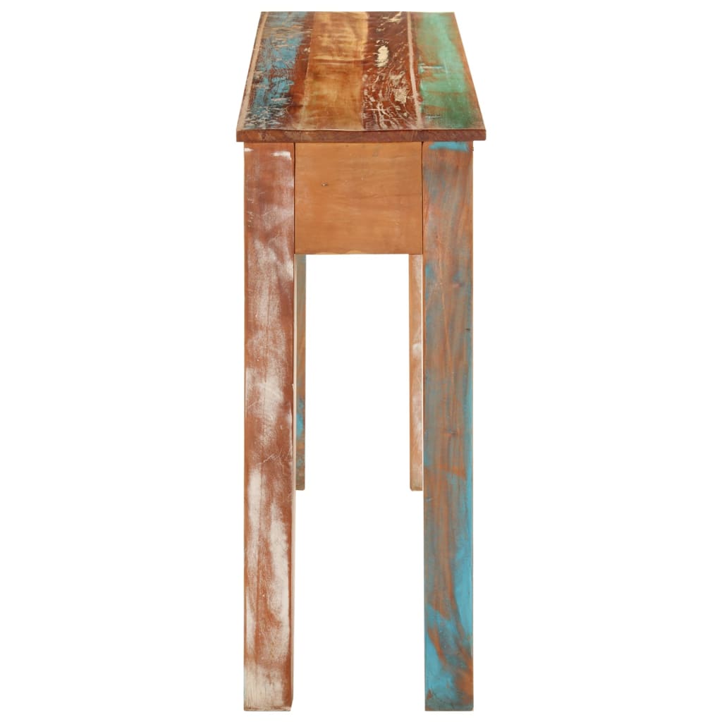 vidaXL Masă consolă, 110x30x75 cm, lemn masiv recuperat vidaXL Masă consolă, 110x30x75 cm, lemn masiv recuperat