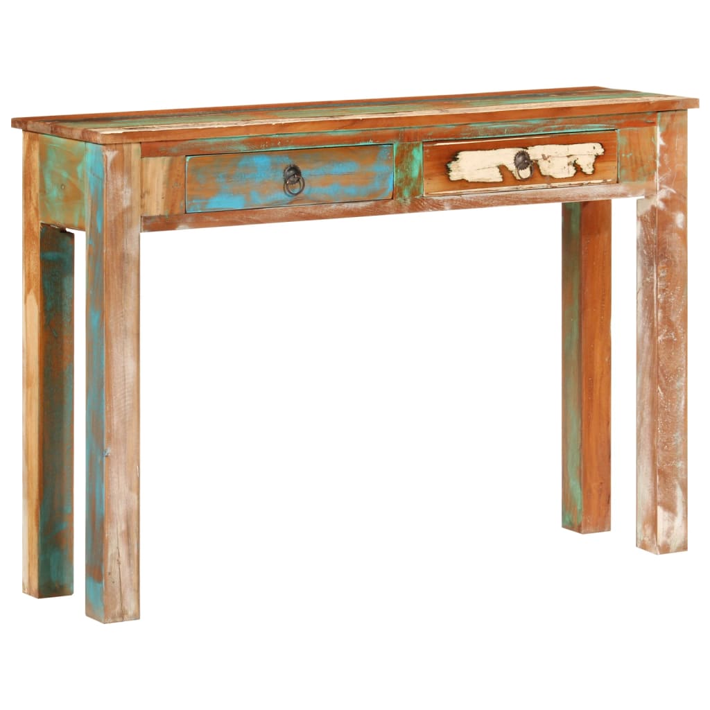 vidaXL Masă consolă, 110x30x75 cm, lemn masiv recuperat vidaXL Masă consolă, 110x30x75 cm, lemn masiv recuperat