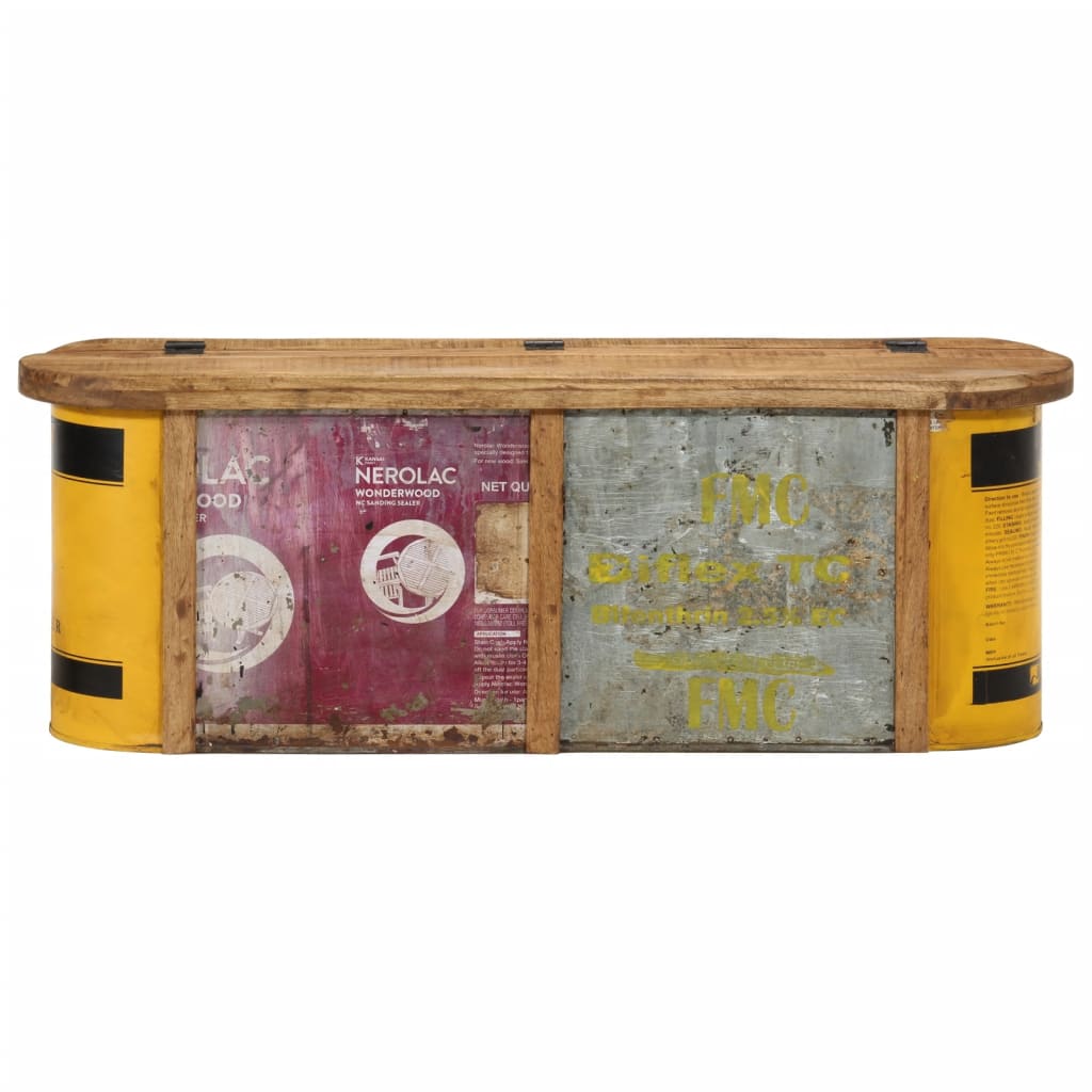 vidaXL Bancă de depozitare/servantă, 120x30x40 cm, lemn masiv reciclat