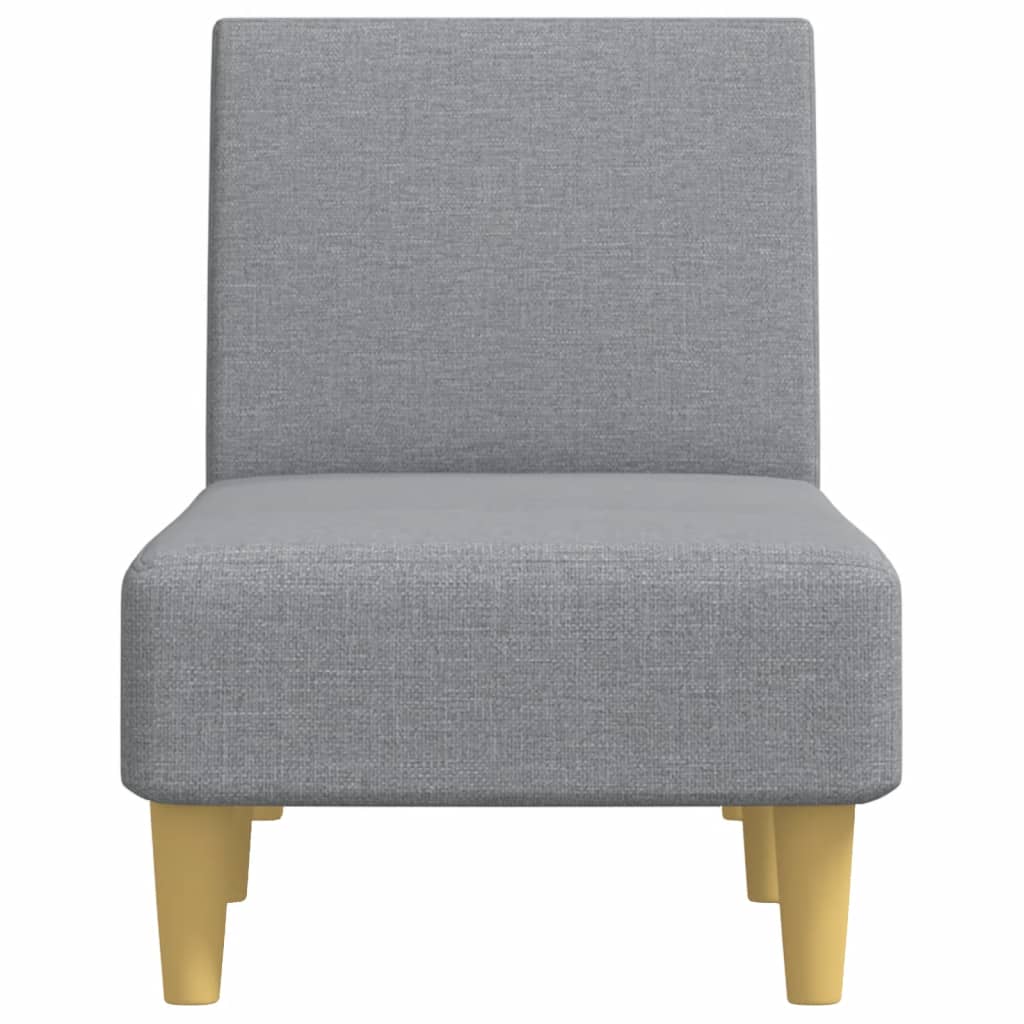 vidaXL Șezlong, gri deschis, material textil vidaXL Șezlong, gri deschis, material textil