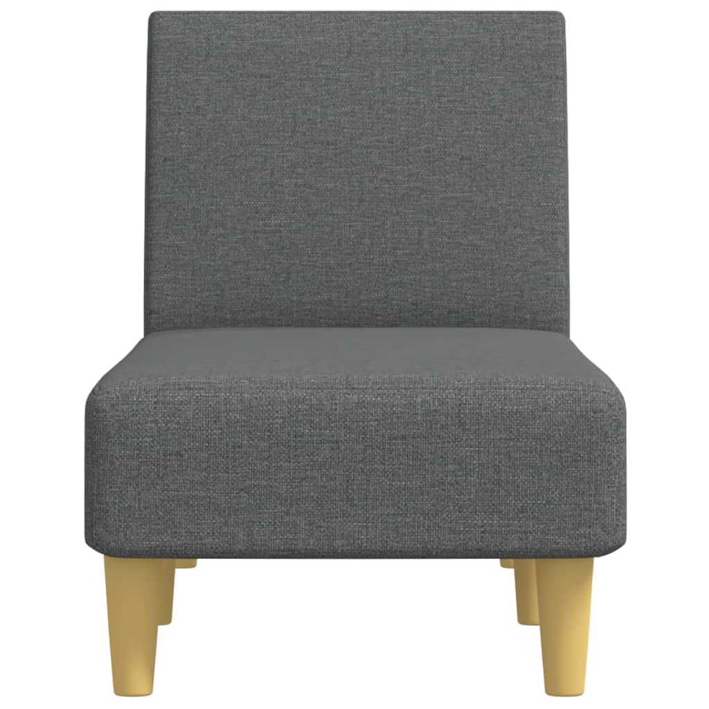vidaXL Șezlong, gri închis, material textil vidaXL Șezlong, gri închis, material textil