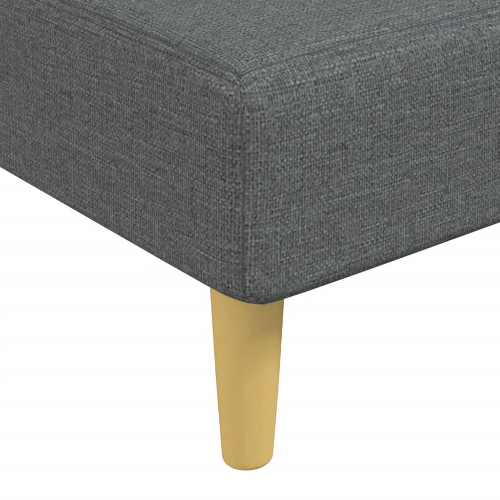 vidaXL Șezlong, gri închis, material textil vidaXL Șezlong, gri închis, material textil