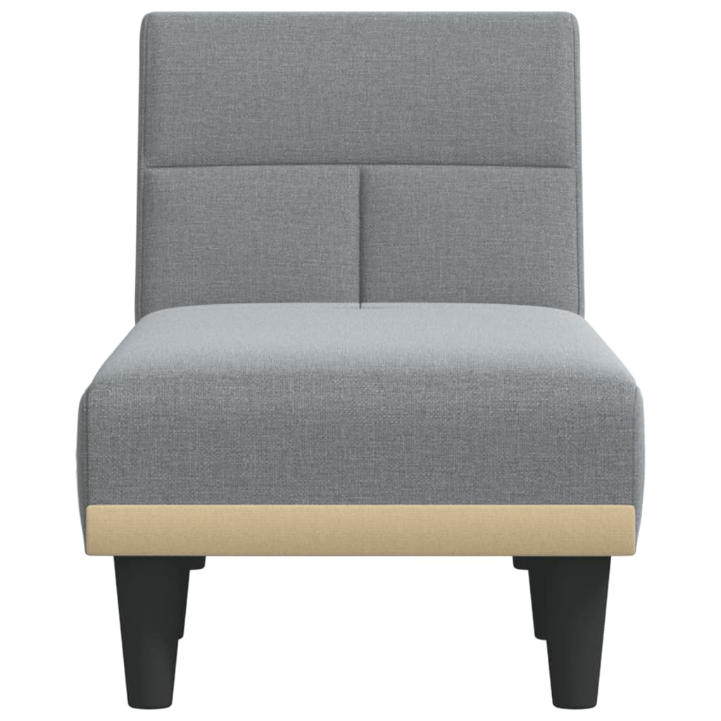 vidaXL Șezlong, gri deschis, material textil vidaXL Șezlong, gri deschis, material textil