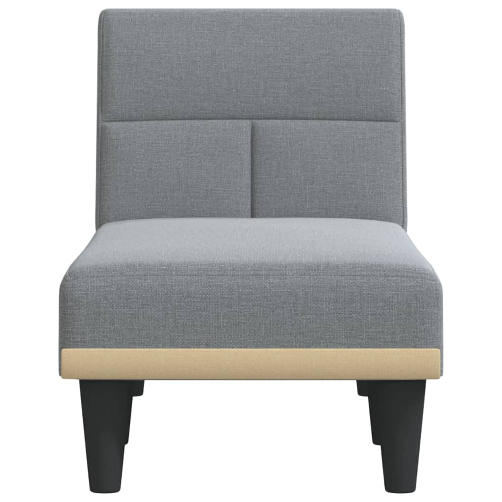 vidaXL Șezlong, gri deschis, material textil vidaXL Șezlong, gri deschis, material textil