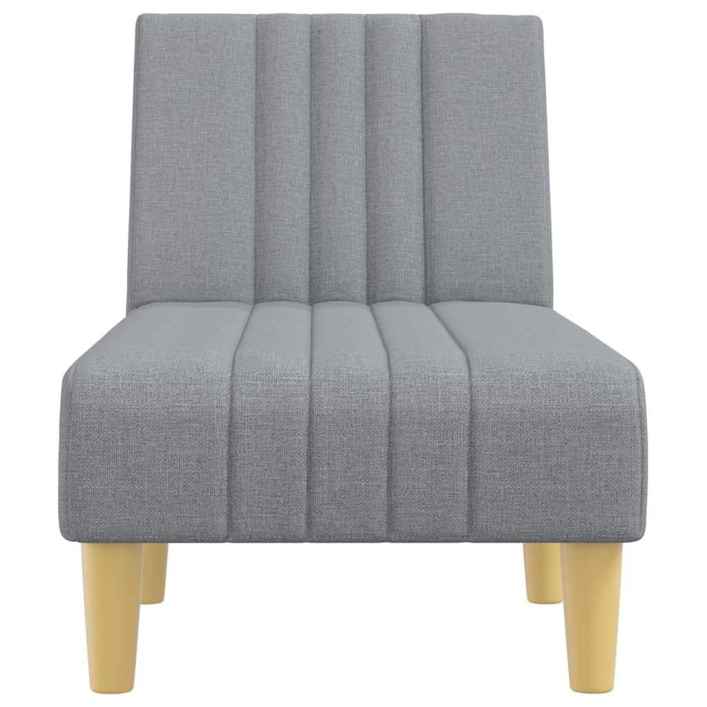 vidaXL Șezlong, gri deschis, material textil vidaXL Șezlong, gri deschis, material textil