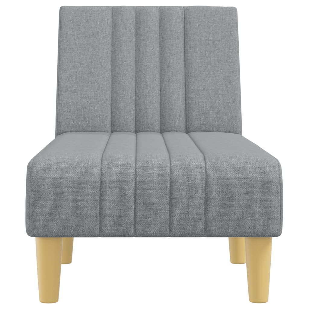 vidaXL Șezlong, gri deschis, material textil vidaXL Șezlong, gri deschis, material textil