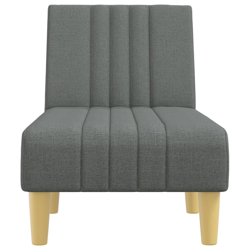 vidaXL Șezlong, gri închis, material textil vidaXL Șezlong, gri închis, material textil
