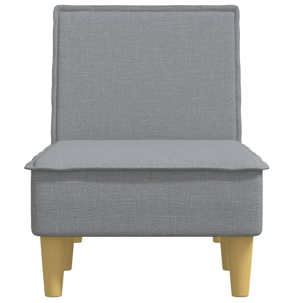 vidaXL Șezlong, gri deschis, material textil vidaXL Șezlong, gri deschis, material textil