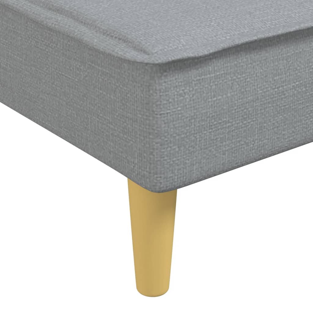vidaXL Șezlong, gri deschis, material textil vidaXL Șezlong, gri deschis, material textil