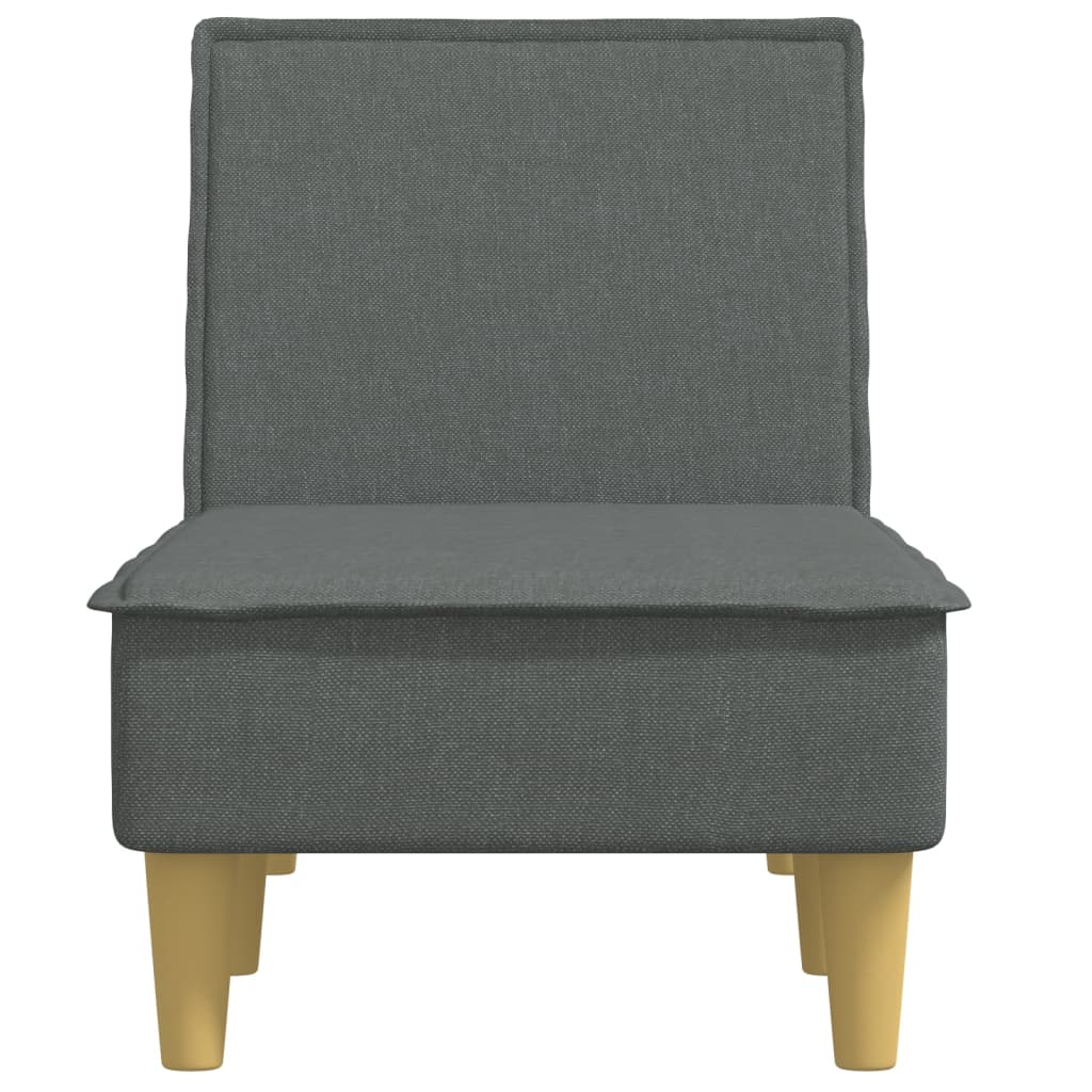 vidaXL Șezlong, gri închis, material textil vidaXL Șezlong, gri închis, material textil