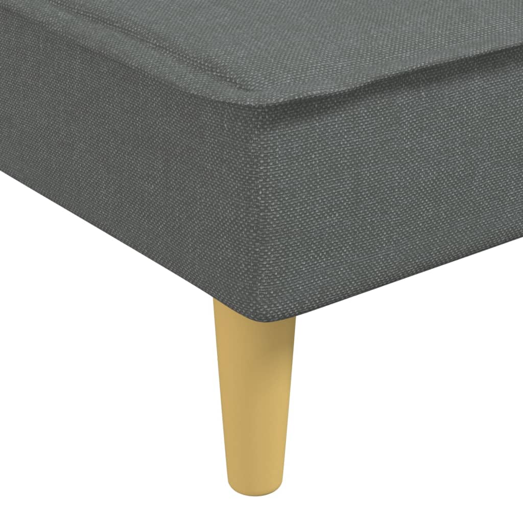 vidaXL Șezlong, gri închis, material textil vidaXL Șezlong, gri închis, material textil