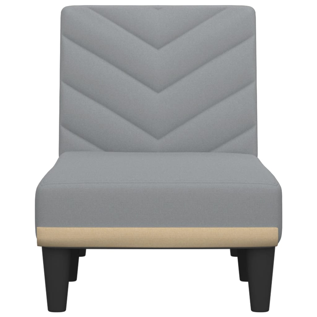 vidaXL Șezlong, gri deschis, material textil vidaXL Șezlong, gri deschis, material textil