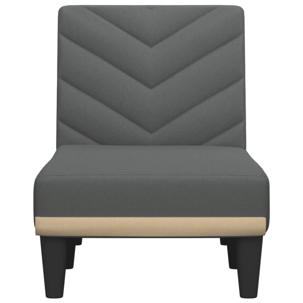 vidaXL Șezlong, gri închis, material textil vidaXL Șezlong, gri închis, material textil