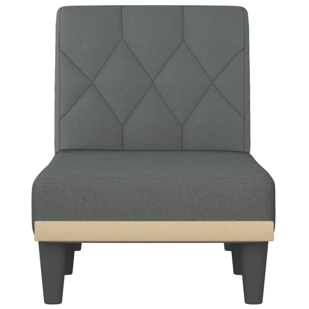 vidaXL Șezlong, gri închis, material textil vidaXL Șezlong, gri închis, material textil