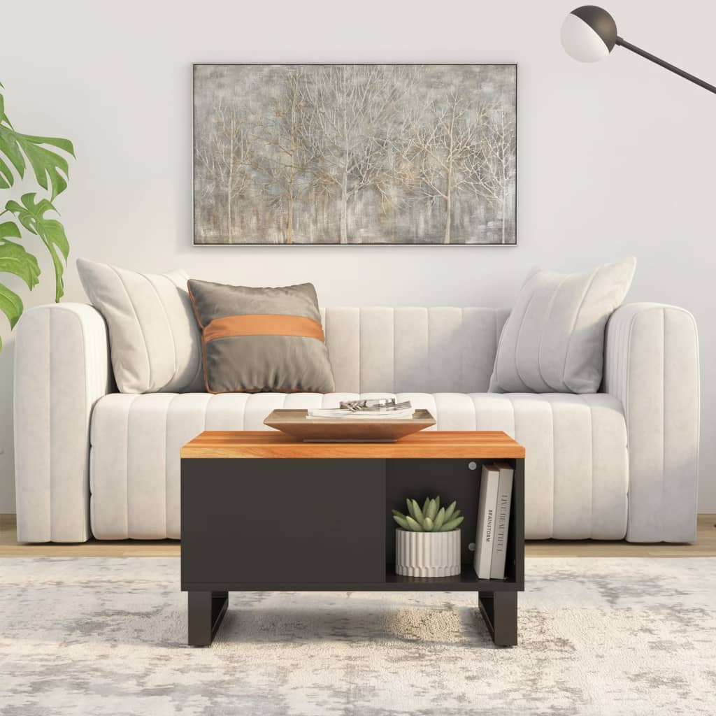 vidaXL Măsuță de cafea, 60x50x35 cm, lemn masiv de acacia vidaXL Măsuță de cafea, 60x50x35 cm, lemn masiv de acacia