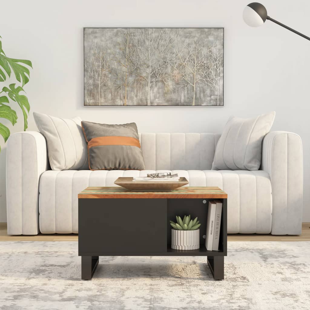 vidaXL Măsuță de cafea, 60x50x35 cm, lemn masiv recuperat vidaXL Măsuță de cafea, 60x50x35 cm, lemn masiv recuperat