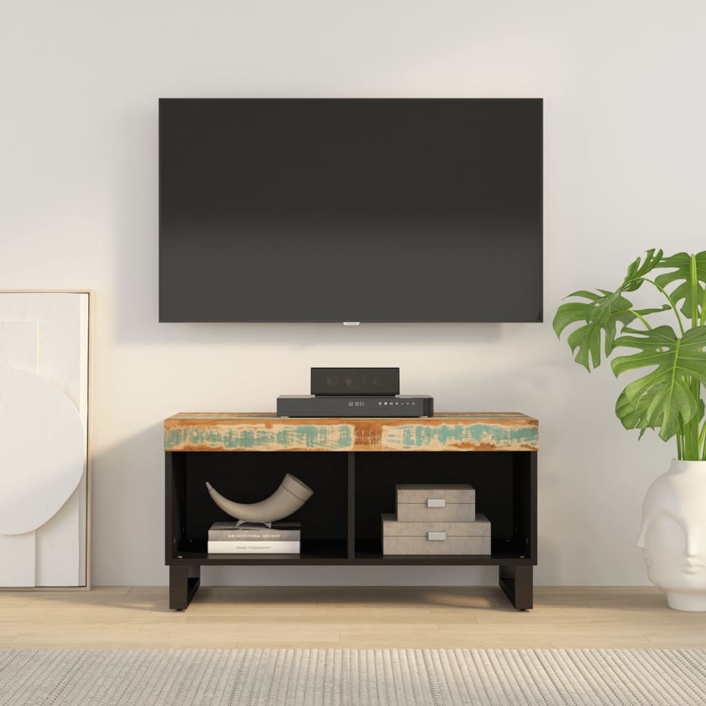 vidaXL Comodă TV, 85x33x43,5 cm, lemn masiv reciclat vidaXL Comodă TV, 85x33x43,5 cm, lemn masiv reciclat