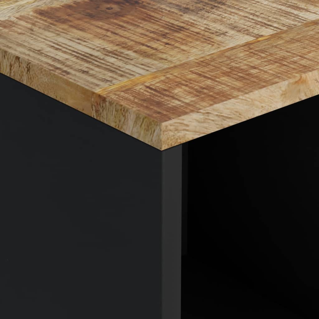 vidaXL Servantă cu 2 uși, 80x33x75 cm, lemn masiv de mango