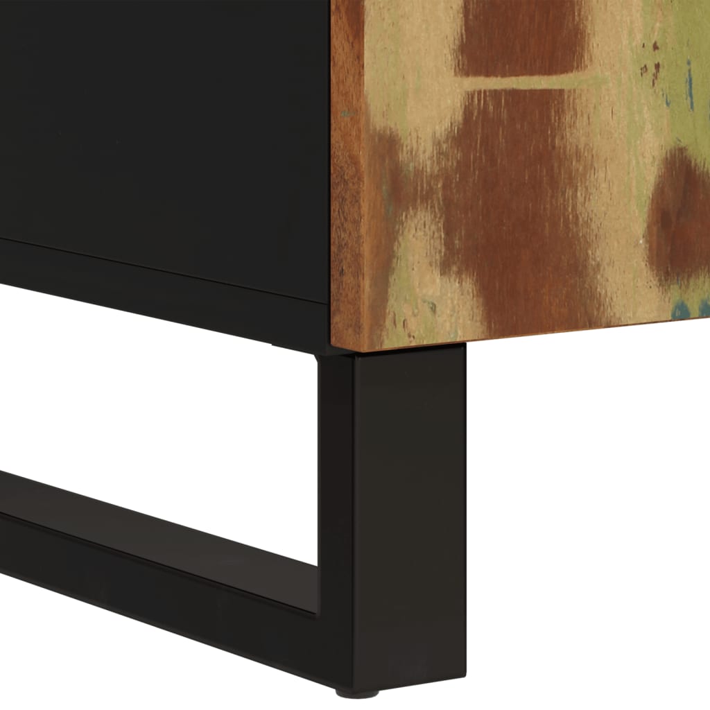 vidaXL Servantă cu 2 uși, 90x33x75 cm, lemn masiv recuperat