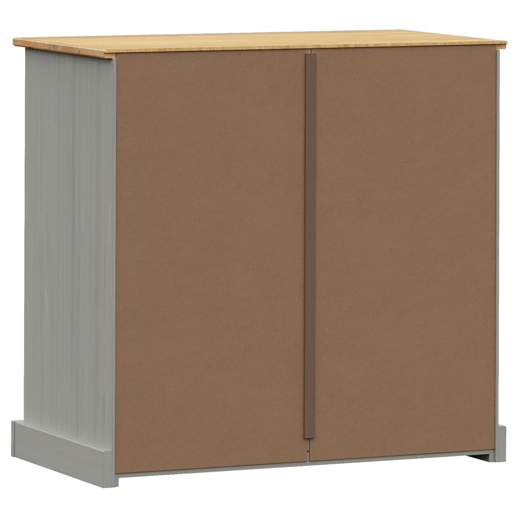 vidaXL Comodă cu sertare VIGO, gri, 80x40x76 cm, lemn masiv de pin vidaXL Comodă cu sertare VIGO, gri, 80x40x76 cm, lemn masiv de pin
