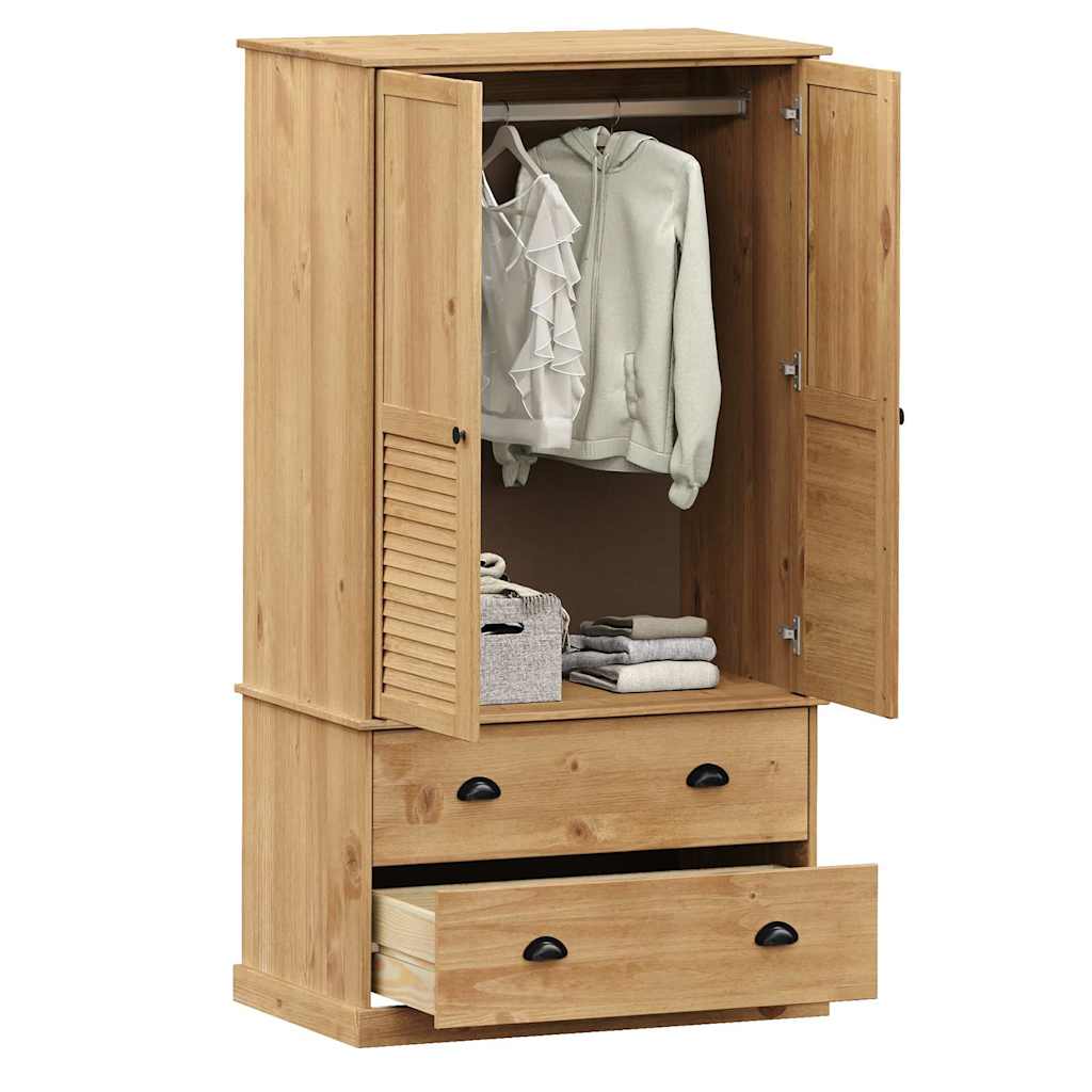 vidaXL Șifonier VIGO, 90x55x170 cm, lemn masiv de pin vidaXL Șifonier VIGO, 90x55x170 cm, lemn masiv de pin