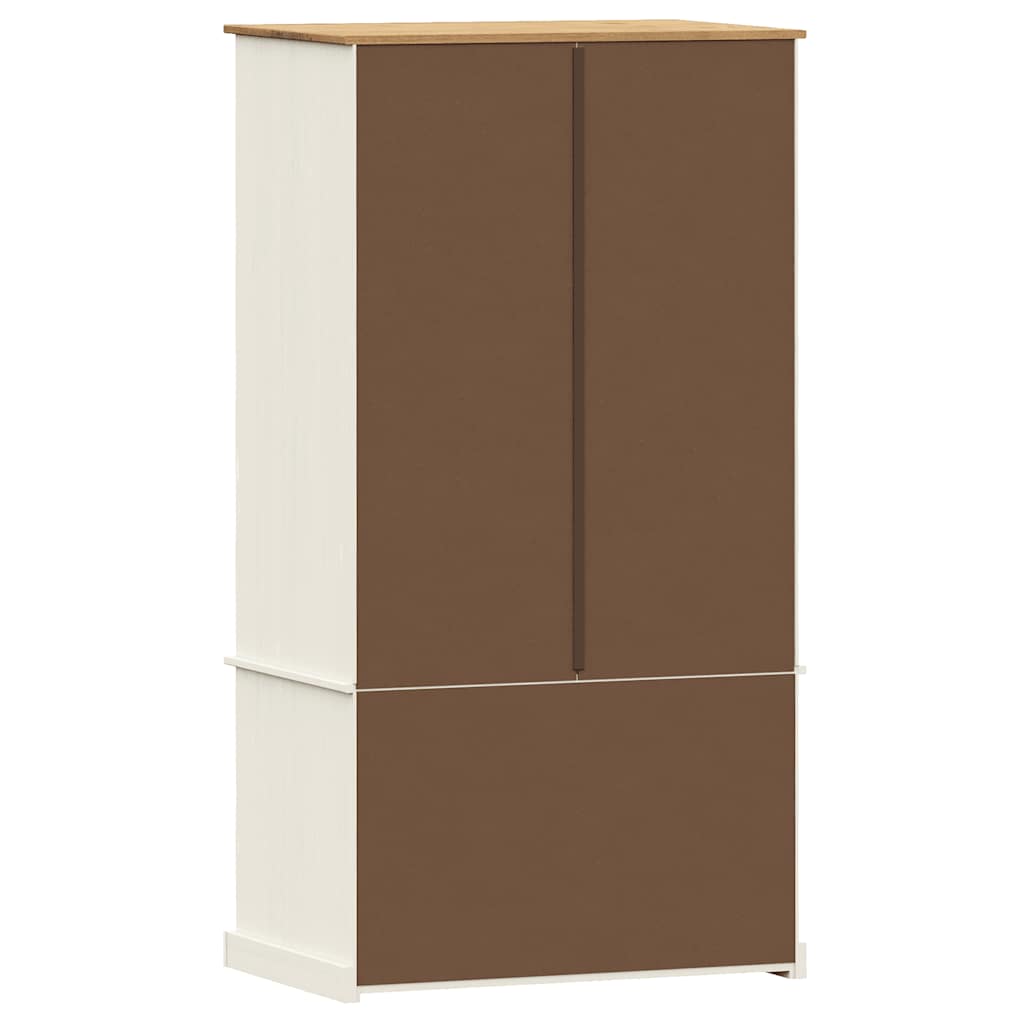 vidaXL Dulap VIGO, alb, 90x55x170 cm, lemn masiv de pin