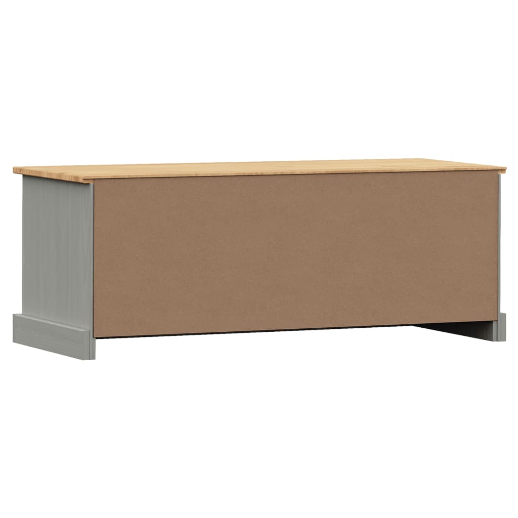 vidaXL Comodă TV VIGO, gri, 106x40x40 cm, lemn masiv de pin