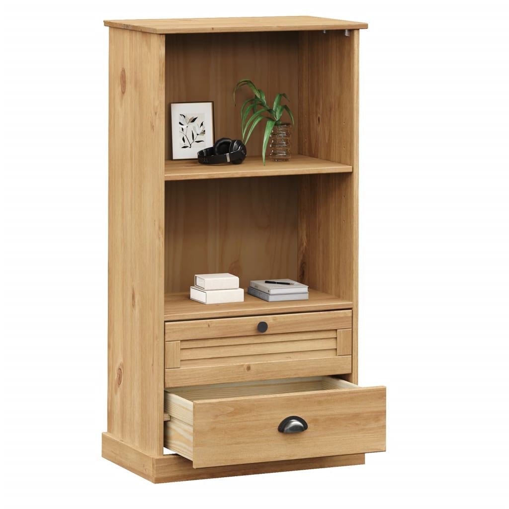 vidaXL Bibliotecă VIGO, 60x35x114,5 cm, lemn masiv de pin vidaXL Bibliotecă VIGO, 60x35x114,5 cm, lemn masiv de pin