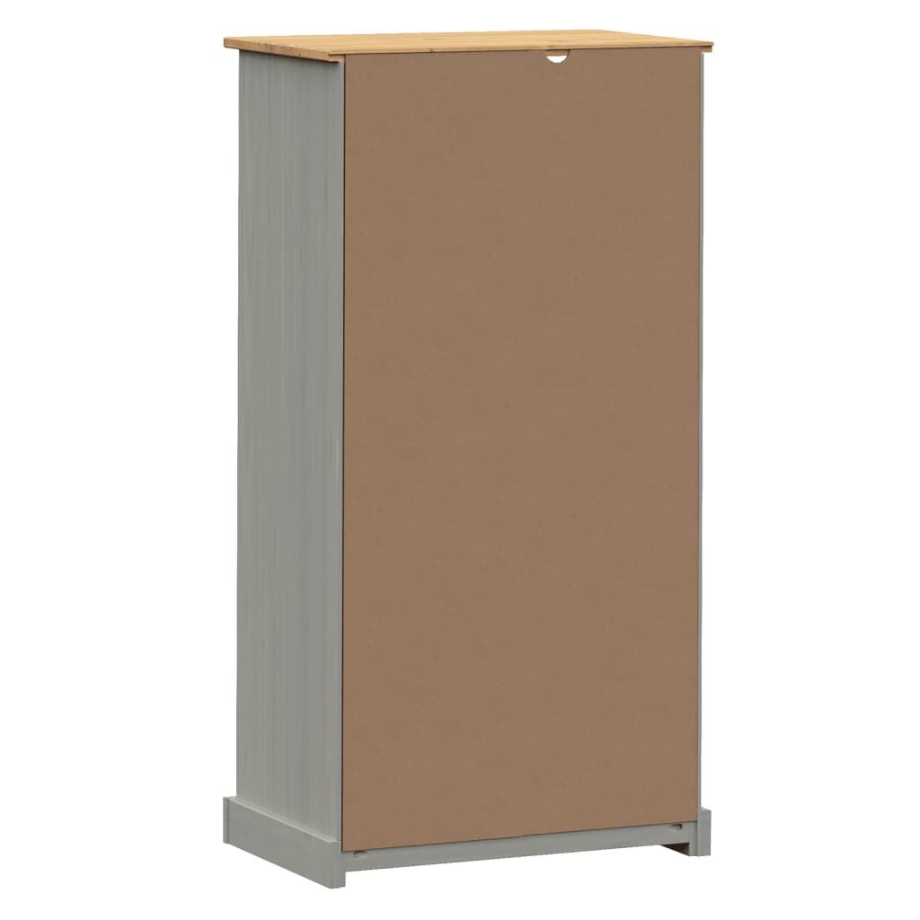 vidaXL Bibliotecă VIGO, gri, 60x35x114,5 cm, lemn masiv de pin vidaXL Bibliotecă VIGO, gri, 60x35x114,5 cm, lemn masiv de pin