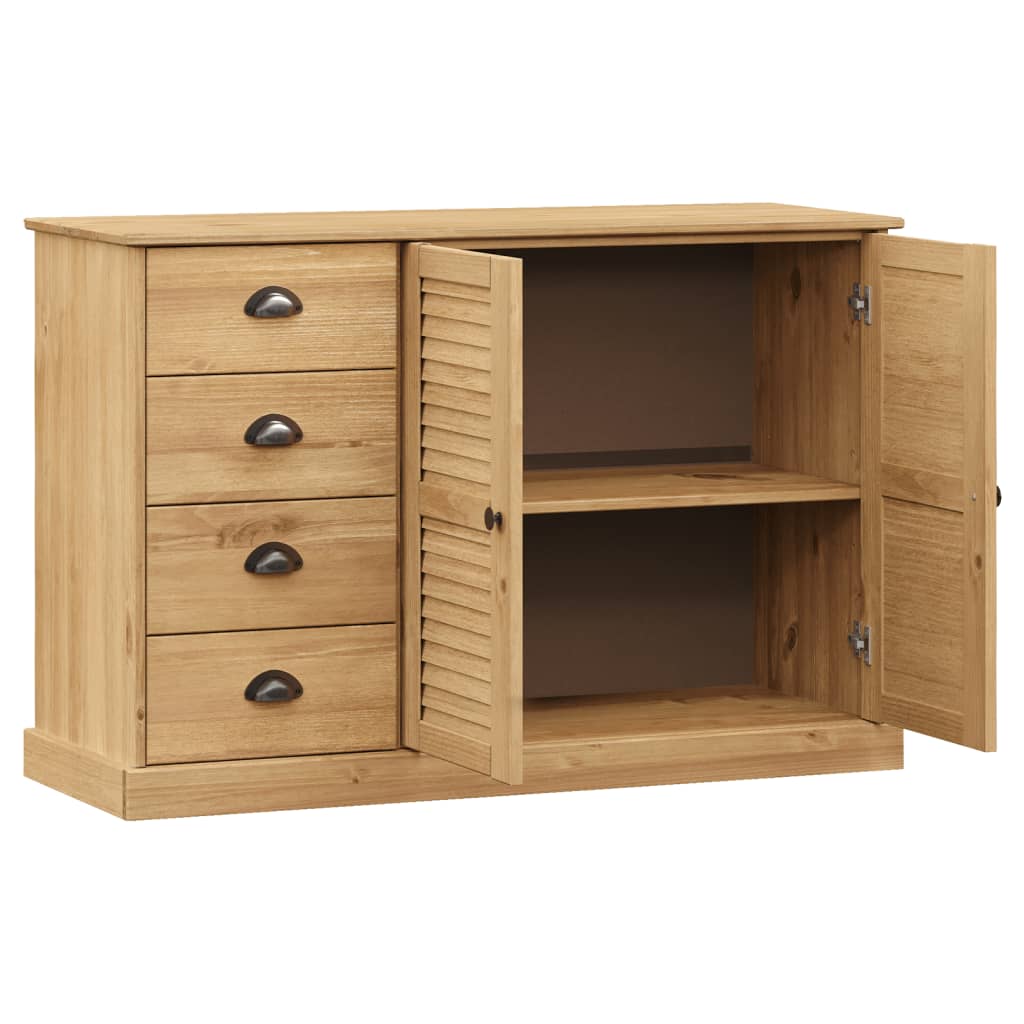 vidaXL Servantă cu sertare VIGO, 113x40x75 cm, lemn masiv de pin vidaXL Servantă cu sertare VIGO, 113x40x75 cm, lemn masiv de pin