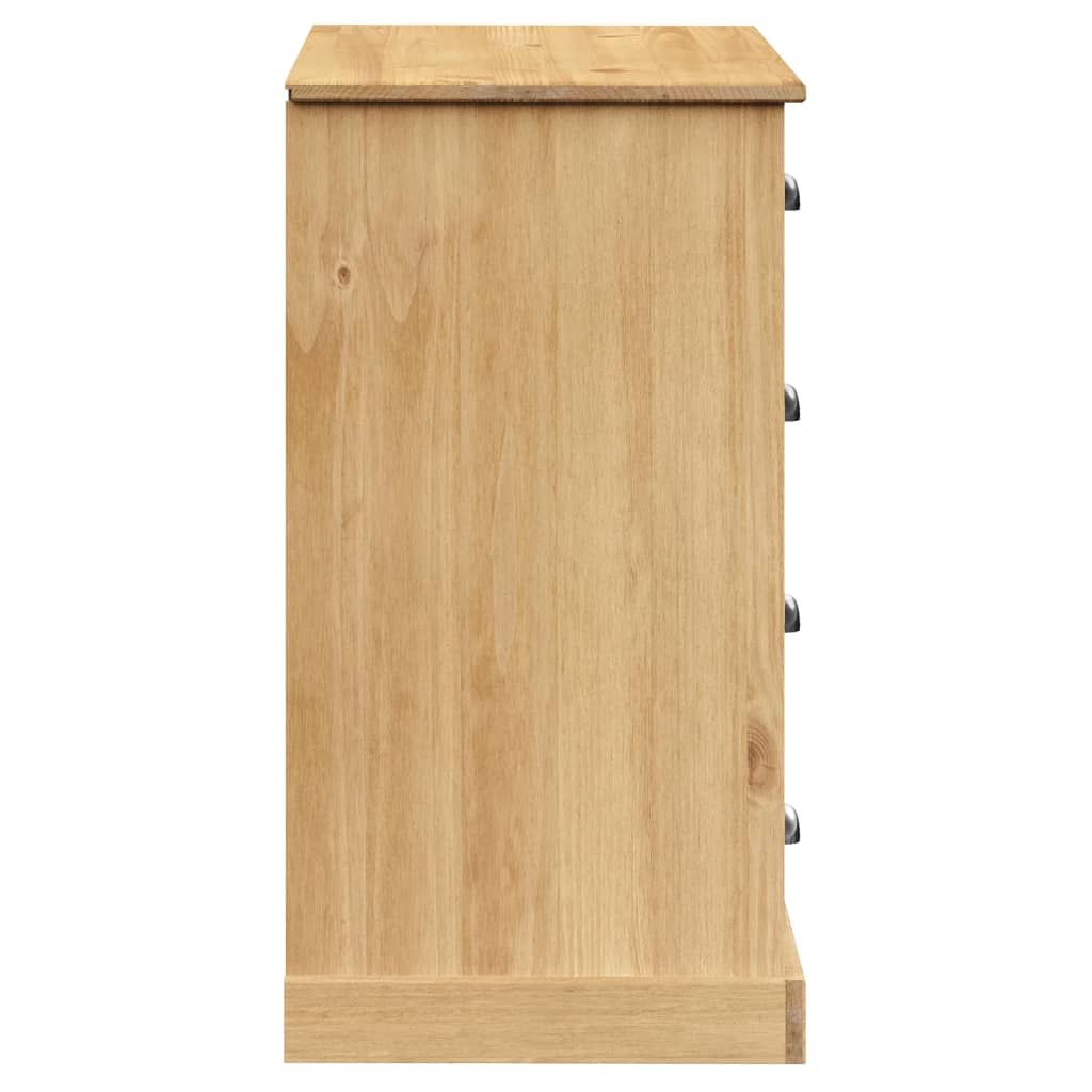 vidaXL Servantă cu sertare VIGO, 113x40x75 cm, lemn masiv de pin vidaXL Servantă cu sertare VIGO, 113x40x75 cm, lemn masiv de pin