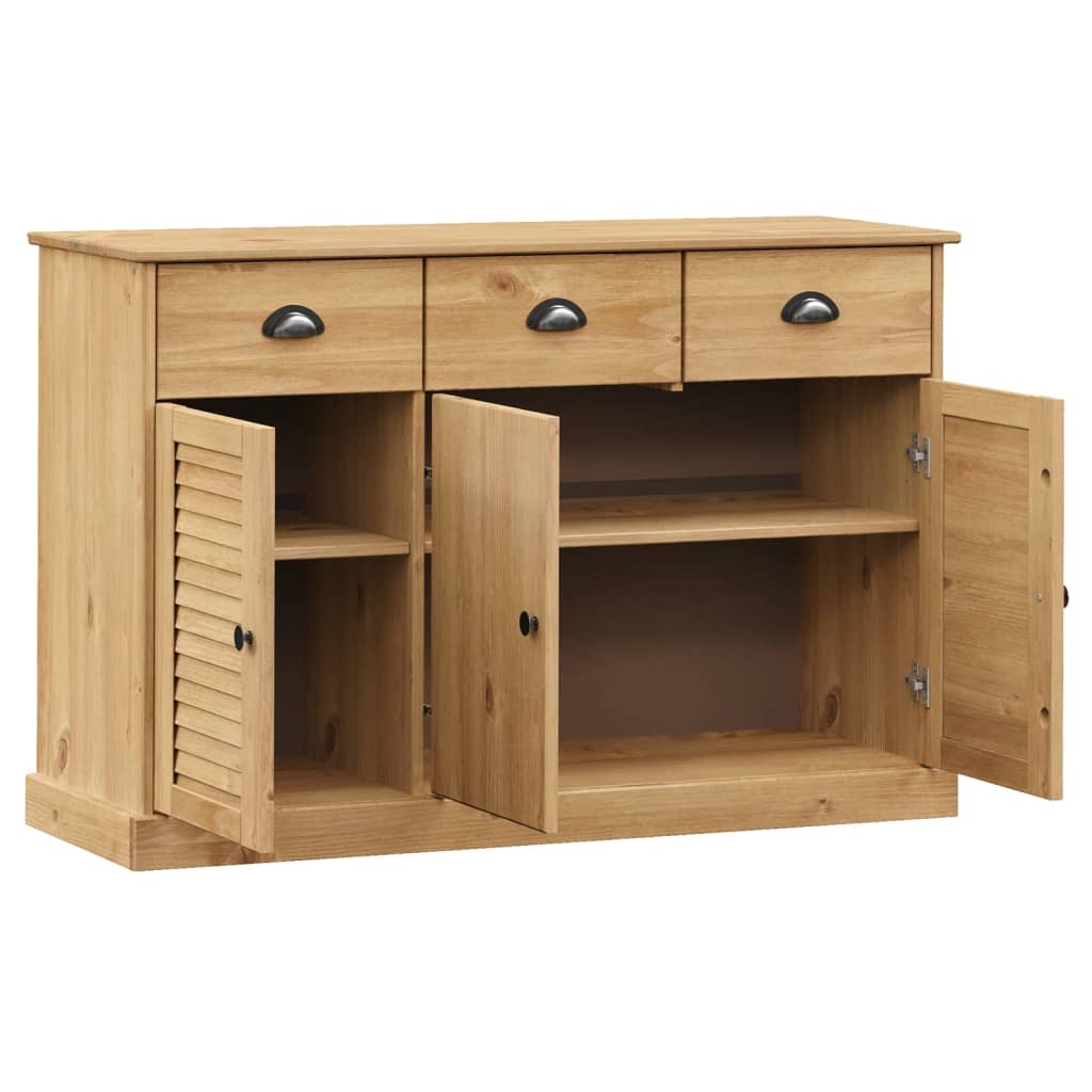 vidaXL Servantă cu sertare VIGO, 113x40x75 cm, lemn masiv de pin vidaXL Servantă cu sertare VIGO, 113x40x75 cm, lemn masiv de pin