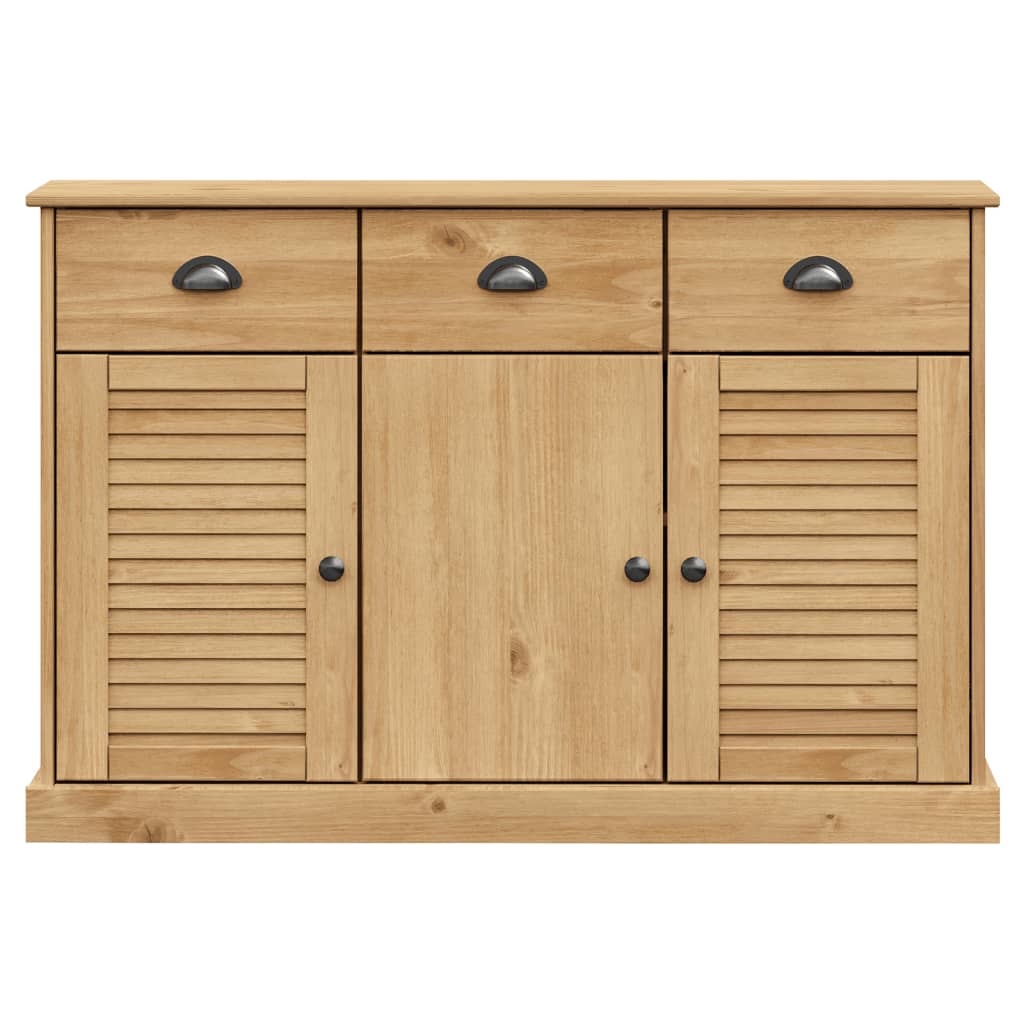 vidaXL Servantă cu sertare VIGO, 113x40x75 cm, lemn masiv de pin vidaXL Servantă cu sertare VIGO, 113x40x75 cm, lemn masiv de pin