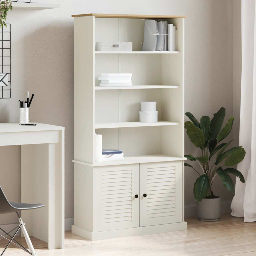 vidaXL Bibliotecă „VIGO”, alb, 85x35x170 cm, lemn masiv de pin vidaXL Bibliotecă „VIGO”, alb, 85x35x170 cm, lemn masiv de pin