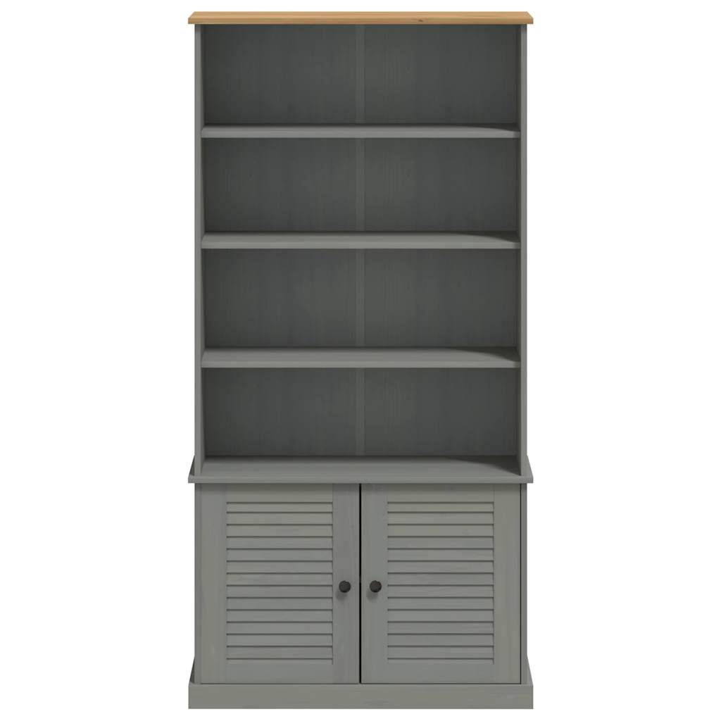 vidaXL Bibliotecă „VIGO”, gri, 85x35x170 cm, lemn masiv de pin vidaXL Bibliotecă „VIGO”, gri, 85x35x170 cm, lemn masiv de pin