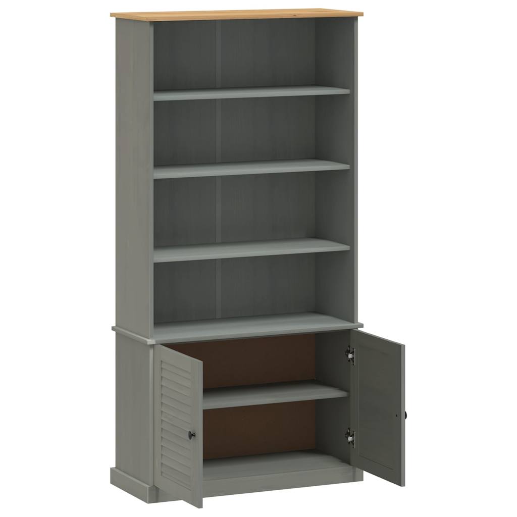 vidaXL Bibliotecă „VIGO”, gri, 85x35x170 cm, lemn masiv de pin vidaXL Bibliotecă „VIGO”, gri, 85x35x170 cm, lemn masiv de pin