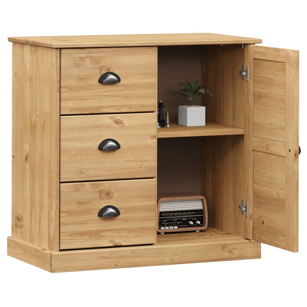 vidaXL Servantă cu sertare VIGO, 78x40x75 cm, lemn masiv de pin vidaXL Servantă cu sertare VIGO, 78x40x75 cm, lemn masiv de pin