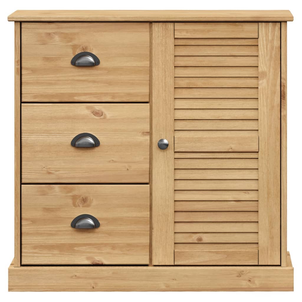 vidaXL Servantă cu sertare VIGO, 78x40x75 cm, lemn masiv de pin vidaXL Servantă cu sertare VIGO, 78x40x75 cm, lemn masiv de pin