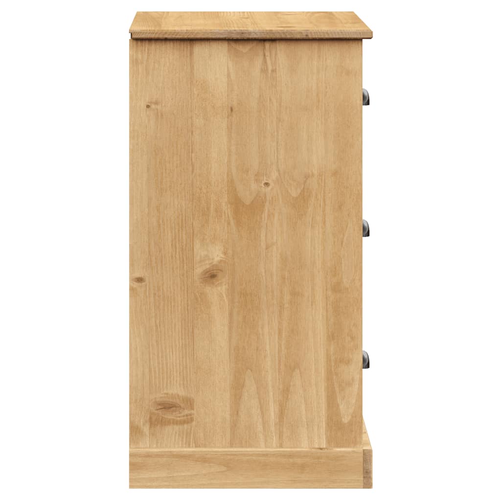 vidaXL Servantă cu sertare VIGO, 78x40x75 cm, lemn masiv de pin vidaXL Servantă cu sertare VIGO, 78x40x75 cm, lemn masiv de pin
