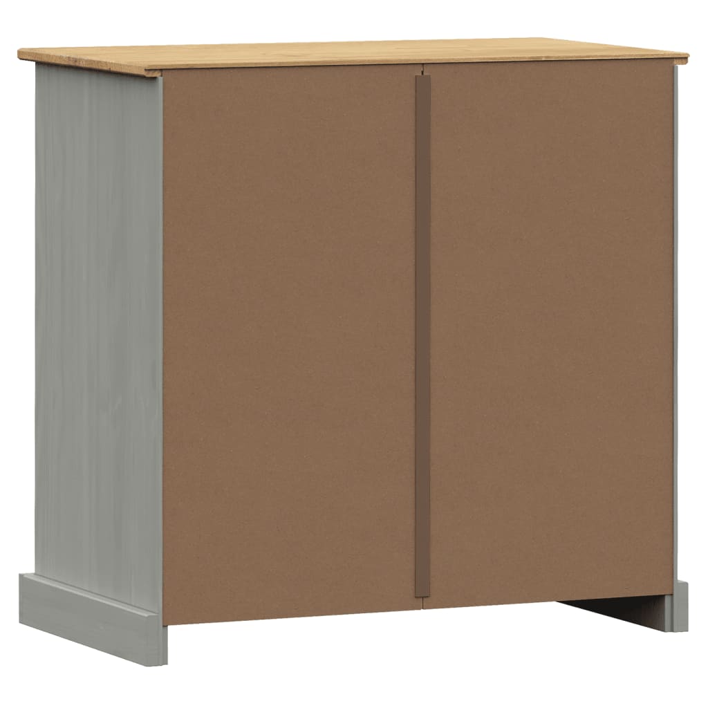 vidaXL Servantă cu sertare „VIGO”, gri, 78x40x75 cm, lemn masiv de pin