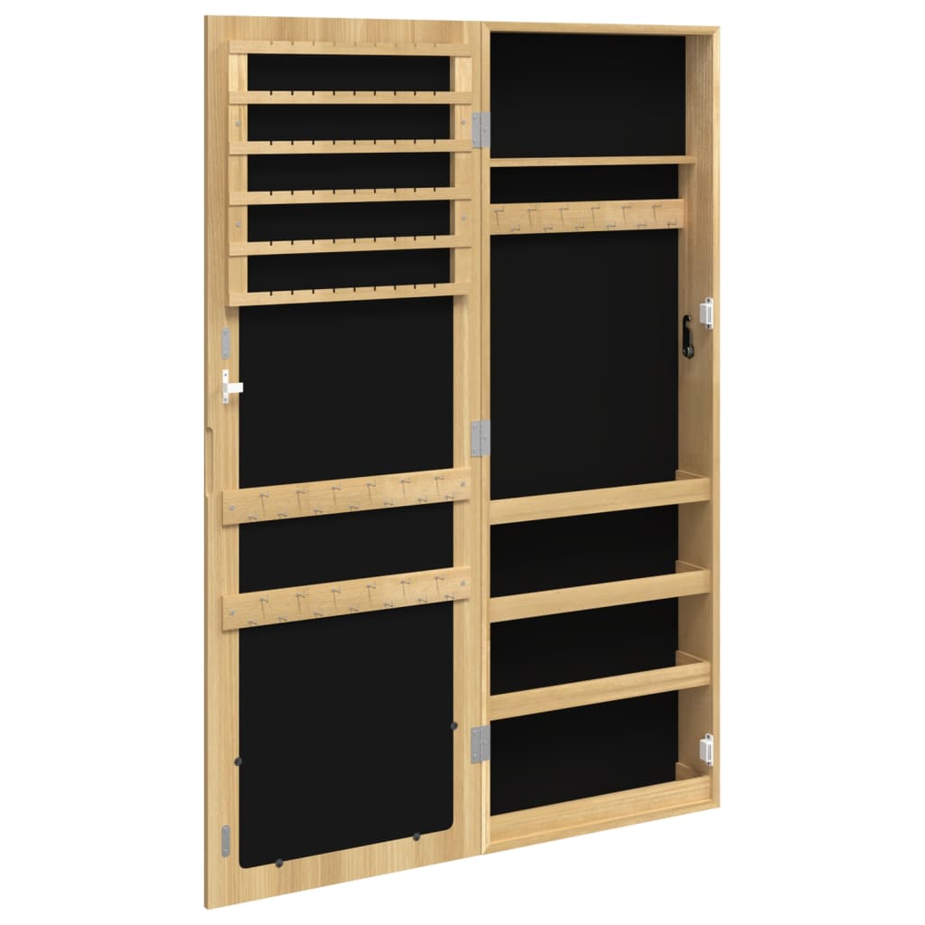 vidaXL Dulap de bijuterii cu oglindă montat pe perete 37,5x10x106 cm vidaXL Dulap de bijuterii cu oglindă montat pe perete 37,5x10x106 cm