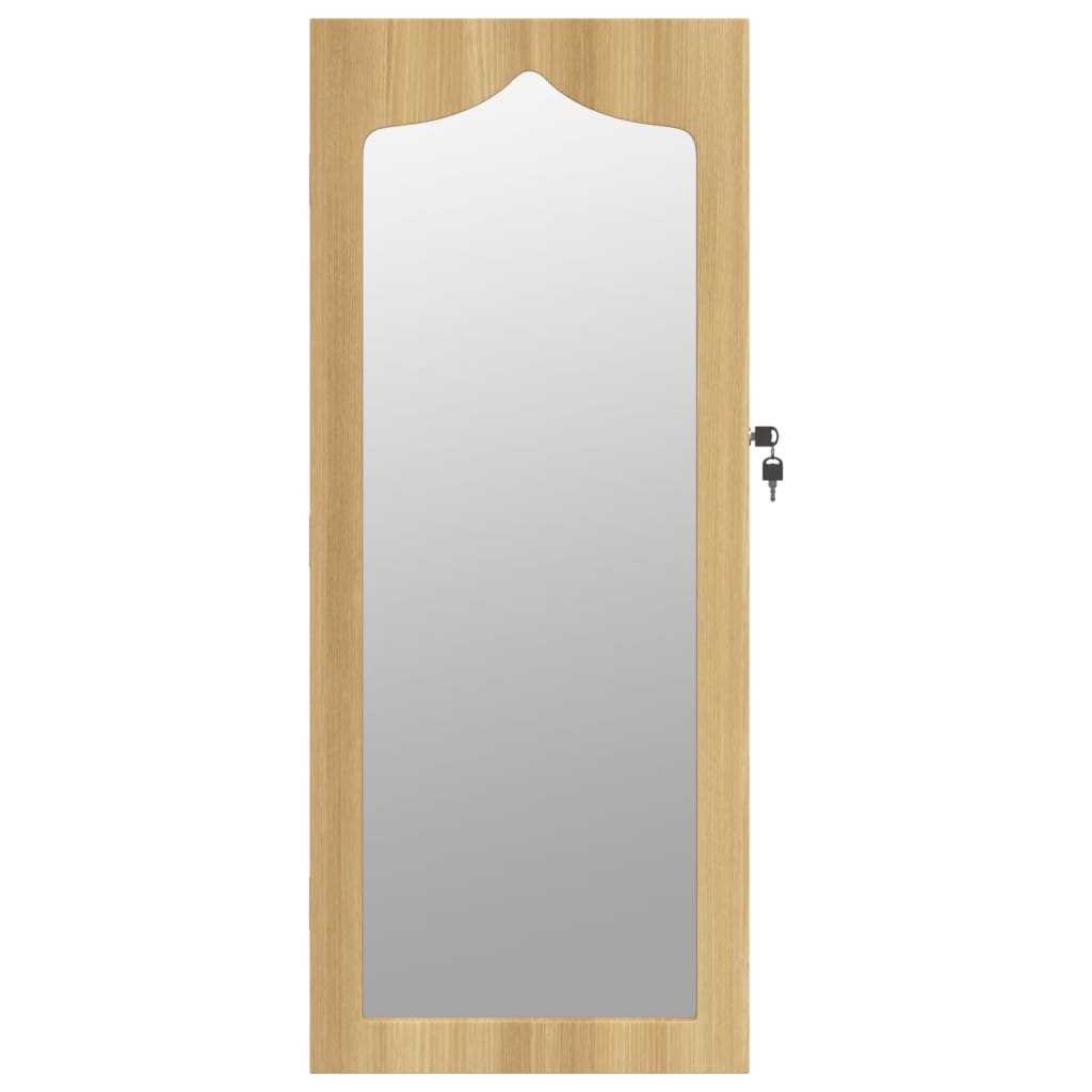 vidaXL Dulap de bijuterii cu oglindă montat pe perete, 37,5x10x90 cm vidaXL Dulap de bijuterii cu oglindă montat pe perete, 37,5x10x90 cm