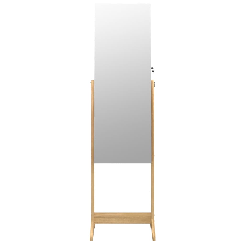 vidaXL Dulap de bijuterii cu oglindă independent, 42x38x152 cm vidaXL Dulap de bijuterii cu oglindă independent, 42x38x152 cm