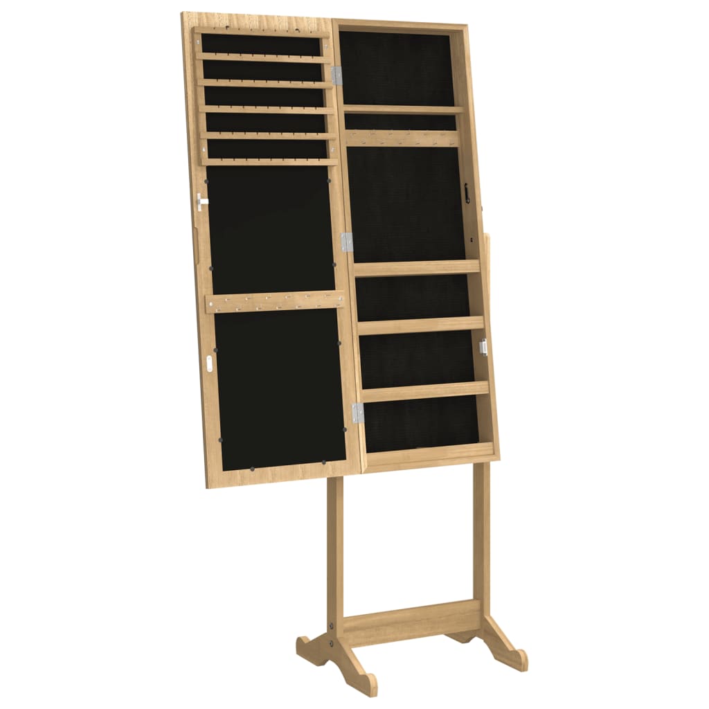 vidaXL Dulap de bijuterii cu oglindă independent, 42x38x152 cm vidaXL Dulap de bijuterii cu oglindă independent, 42x38x152 cm