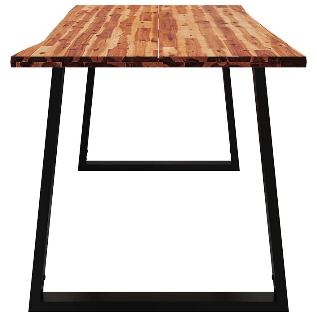 vidaXL Masă cu margini naturale, 160x80x75 cm, lemn masiv de acacia vidaXL Masă cu margini naturale, 160x80x75 cm, lemn masiv de acacia