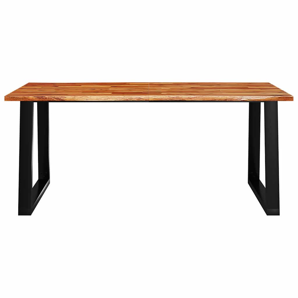 vidaXL Masă cu margini naturale, 180x90x75 cm, lemn masiv de acacia
