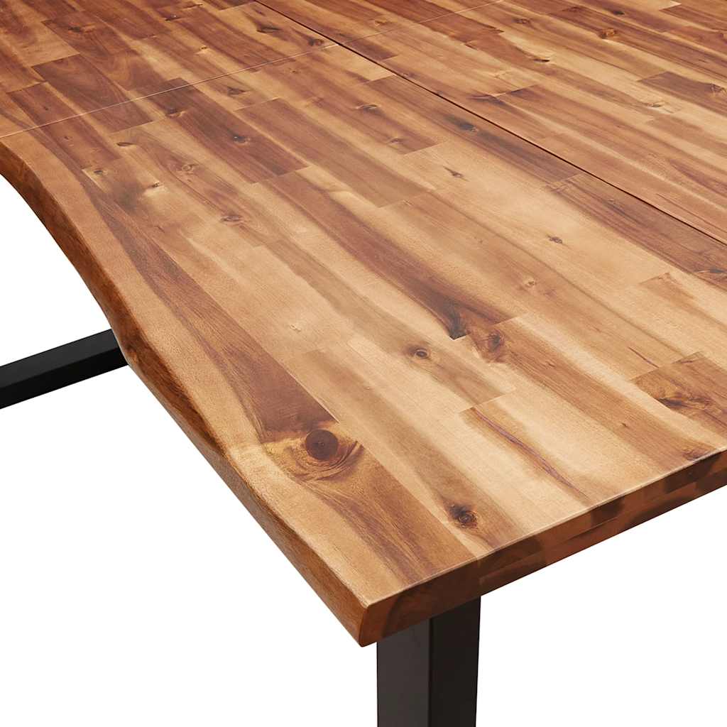 vidaXL Masă cu margini naturale, 200x90x75 cm, lemn masiv de acacia vidaXL Masă cu margini naturale, 200x90x75 cm, lemn masiv de acacia