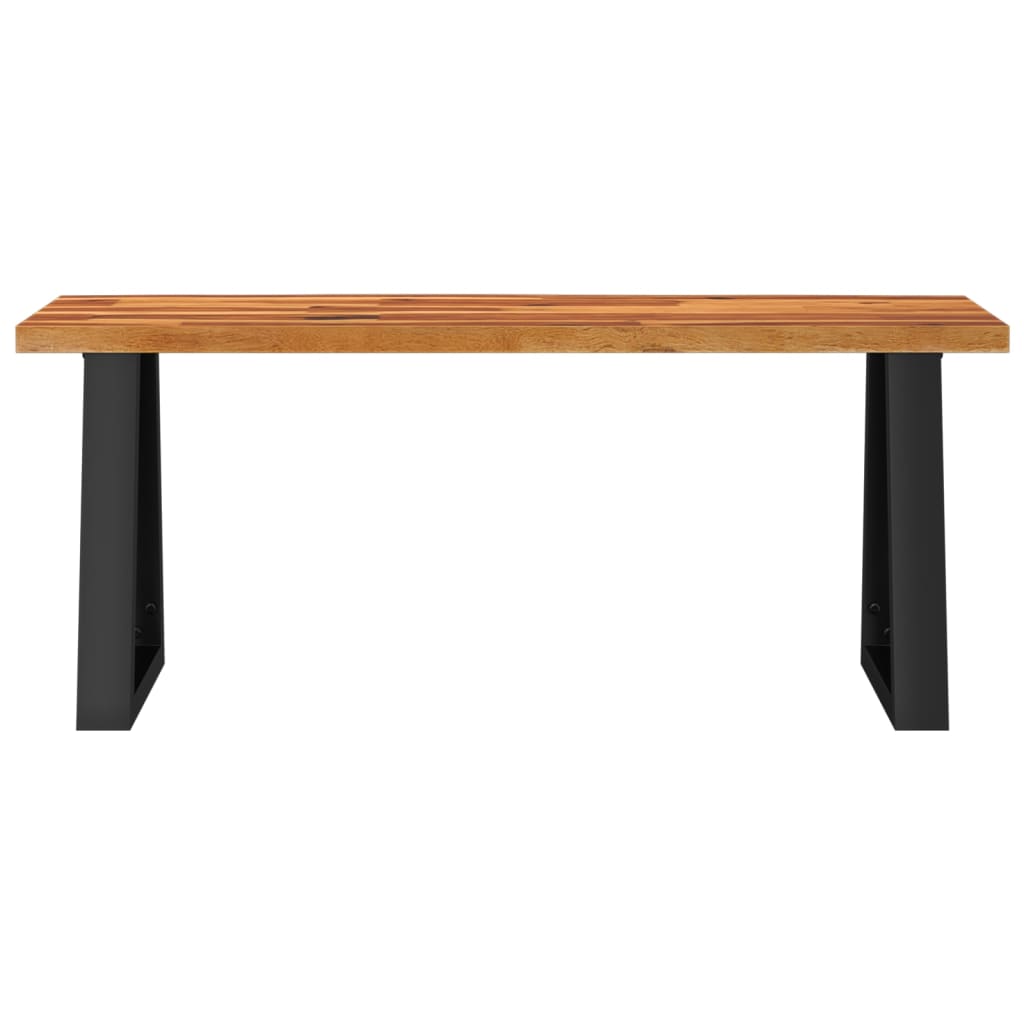 vidaXL Bancă cu margini naturale 110 cm, lemn masiv de acacia vidaXL Bancă cu margini naturale 110 cm, lemn masiv de acacia